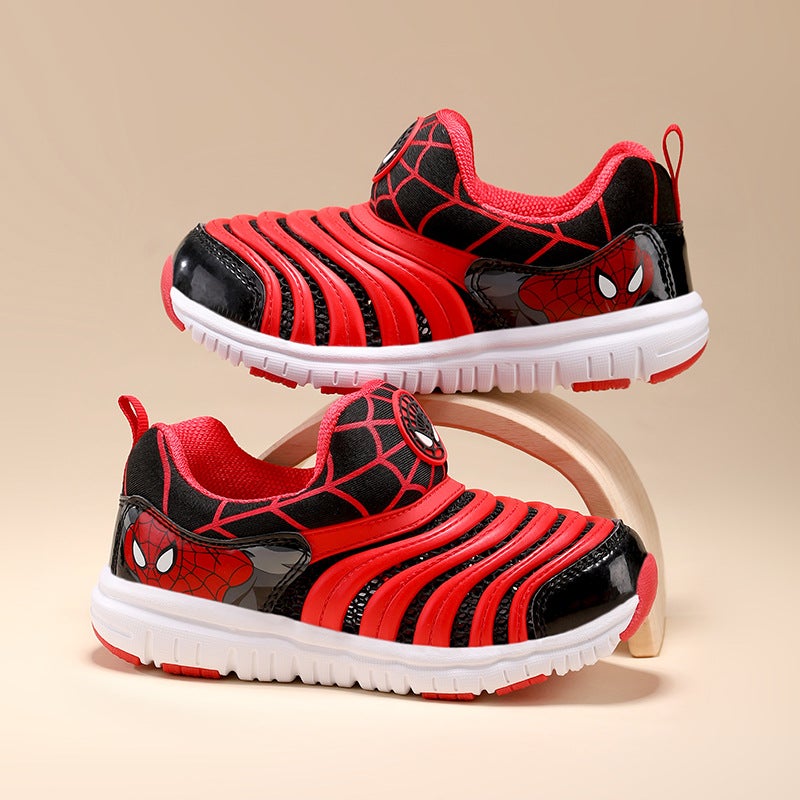 Mesh Caterpillar Boys' Shoes Baby Spider-Man Children'S Mesh Shoes Girls' Breathable Soft Sole Trendy Shoes - Image 3