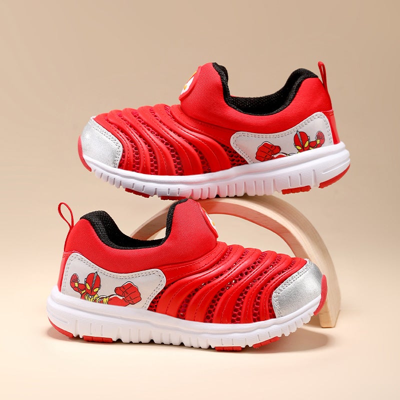 Mesh Caterpillar Boys' Shoes Baby Spider-Man Children'S Mesh Shoes Girls' Breathable Soft Sole Trendy Shoes - Image 4