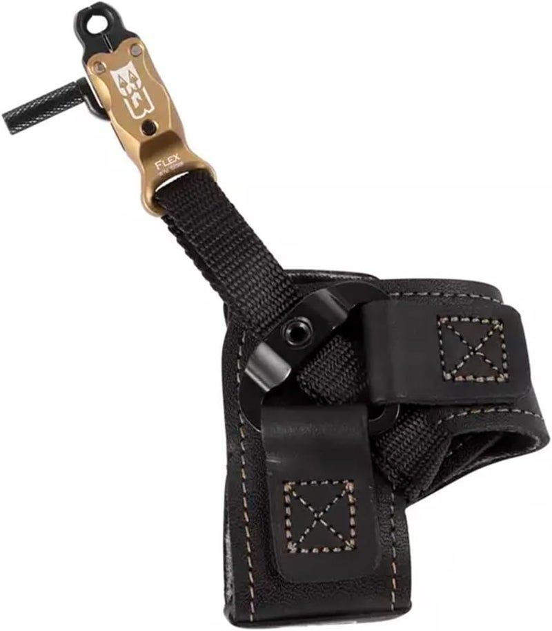 B3 Archery Alpha Double-Caliper Wrist Strap Archery Compound Bow Arrow Release Aid Trigger w/Adjustable Trigger Travel, Roller-Sear Double Stainless Steel Jaws, for Bowstring & String Loop Use - Image 3