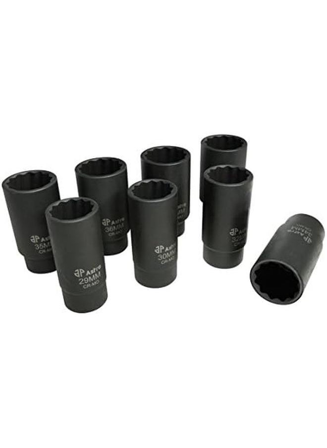 Astro Pneumatic Tool - 78868 12 Point Axle Nut Socket Set 8 Piece - Image 1