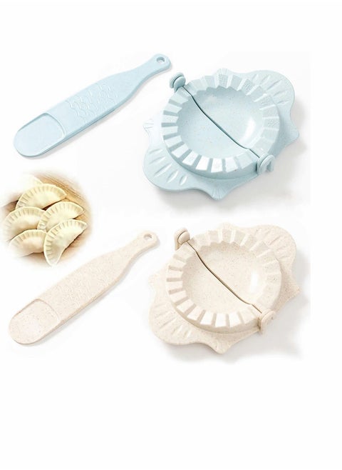 Dumpling Maker, 2 Set Plastic Dough Press Pastry Tool Pressing Pie Ravioli Mould Cooking Molds for DIY Making Perfect Dumplings - That Make Your Job Easier...