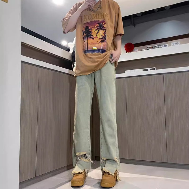 Unisex Classic Denim Jeans Loose Fit Daily Outdoor Wear - Image 4