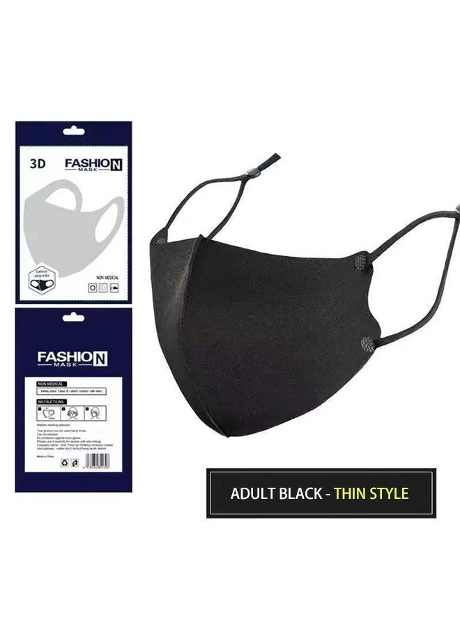 10 Pieces Reusable, Summer Ice Silk Mask, Breathable Cloth Cotton Mask Set, Fabric Mask Dustproof - Image 1