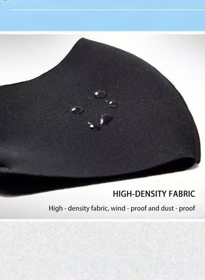 10 Pieces Reusable, Summer Ice Silk Mask, Breathable Cloth Cotton Mask Set, Fabric Mask Dustproof - Image 2