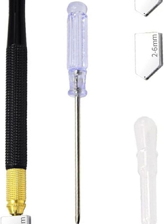 Zaweliyo 5 قطع مجموعة قاطع الزجاج مع مقبض مريح لقطع المرايا والرفوف - Image 1