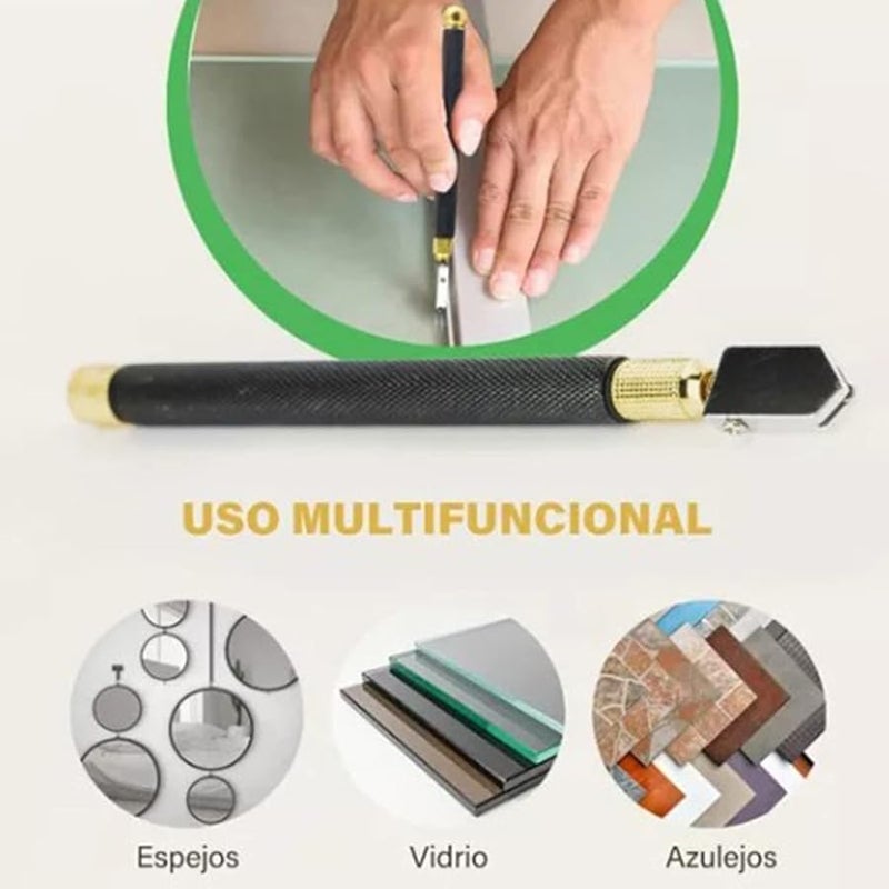 Zaweliyo 5 قطع مجموعة قاطع الزجاج مع مقبض مريح لقطع المرايا والرفوف - Image 5