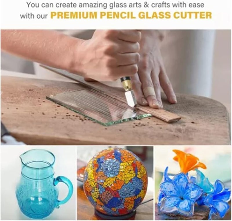 Zaweliyo 5 قطع مجموعة قاطع الزجاج مع مقبض مريح لقطع المرايا والرفوف - Image 3