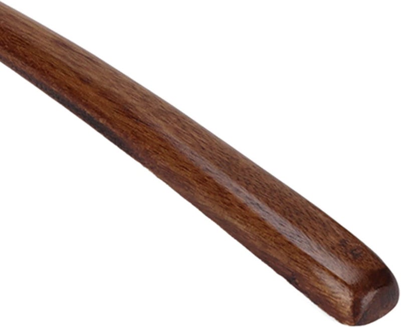 4 Pcs Walnut Wooden Soup Spoon, Japanese Style Long Handle Cooking Spoon, Large Mouth Serving Spoon for Hot and Cold Dishes, Kitchen Tableware Set - Image 4