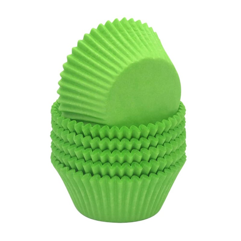 Huaswan Green Cupcake Liners Greaseproof Paper Standard Baking Cups for Party and More, 150-Count - Image 1