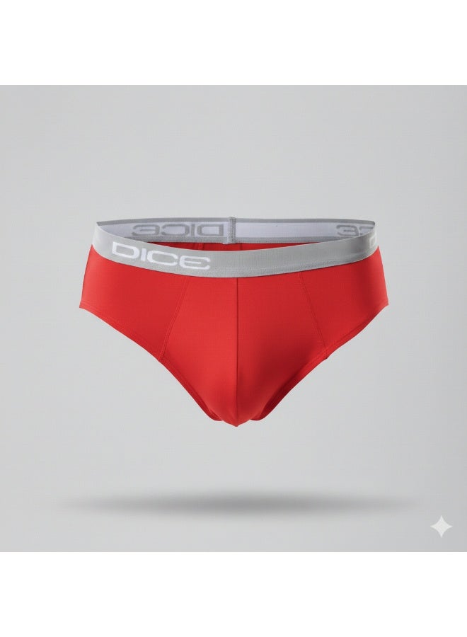 Dice Pack of 3 Cotton Plain Brief Underwear for Men - Image 5