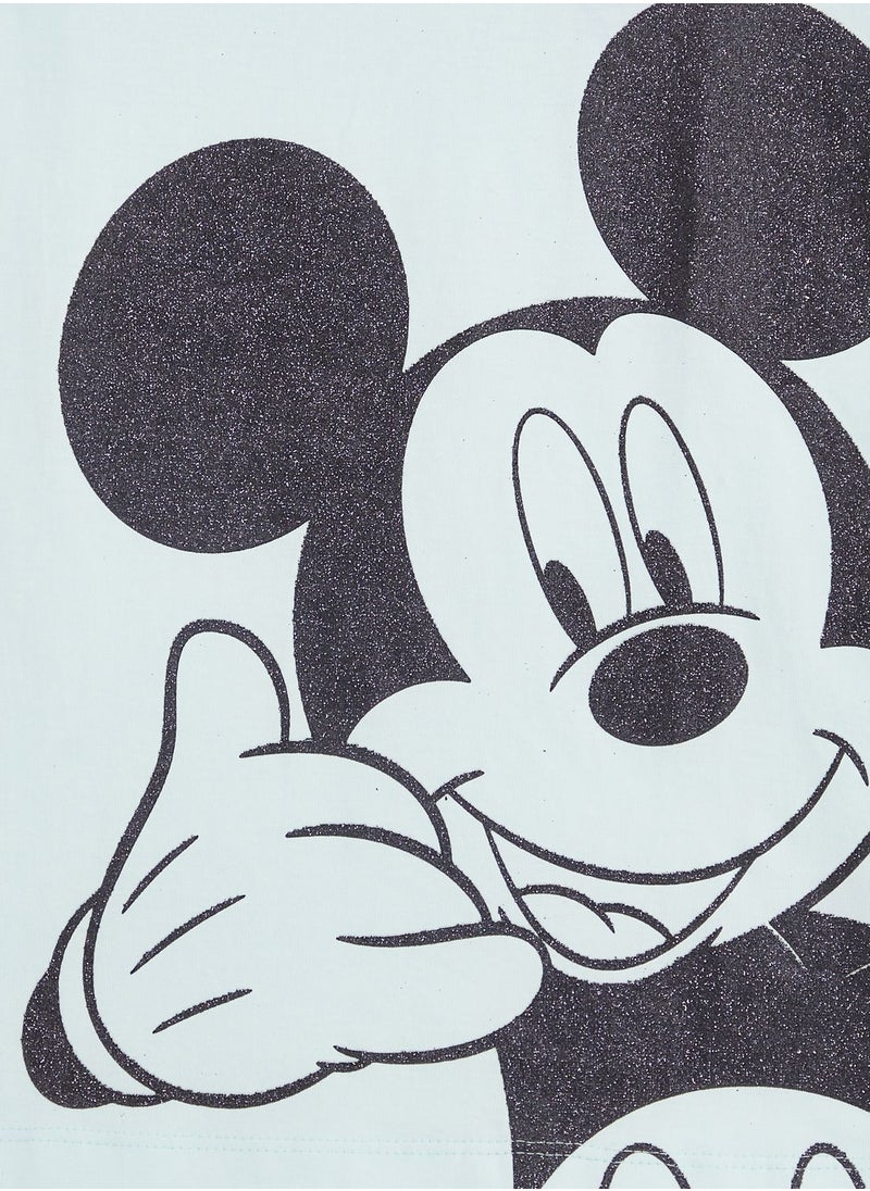 Disney Mickey Mouse - Mickey Drop Shoulder Tee - Image 1