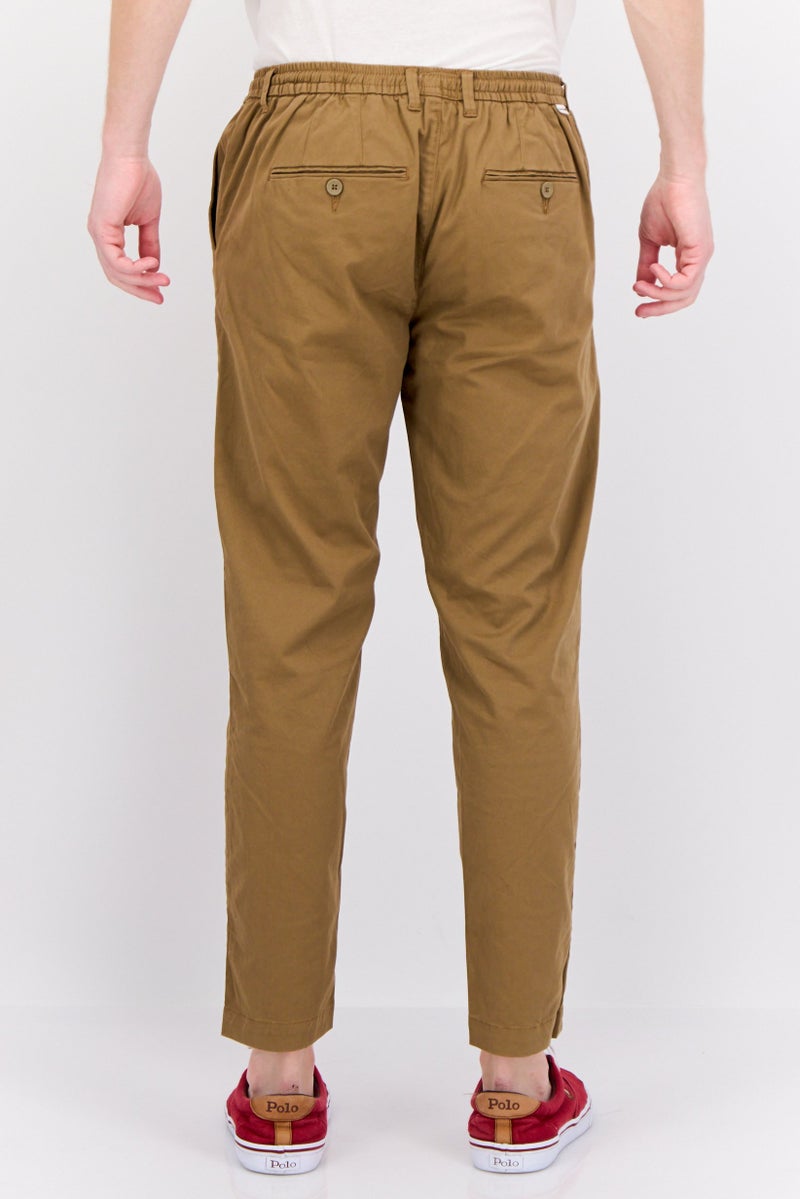 Gazzarrini سروال تشينو عادي للرجال، بني - Image 3