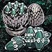 ARUOHHA DND Metal Dice Black Green Dragon Egg Dice with Rotating Dragon Egg Shell Role Playing Game RPG Polyhedral D and D Dice Set D20 D12 D10 D8 D6 D4 - Image 2