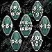 ARUOHHA DND Metal Dice Black Green Dragon Egg Dice with Rotating Dragon Egg Shell Role Playing Game RPG Polyhedral D and D Dice Set D20 D12 D10 D8 D6 D4 - Image 4