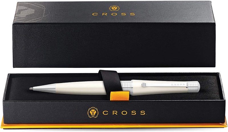 Cross Beverly Refillable Ballpoint Pen, Medium Ballpen, Includes Premium Gift Box - Pearlescent White Lacquer - Image 3