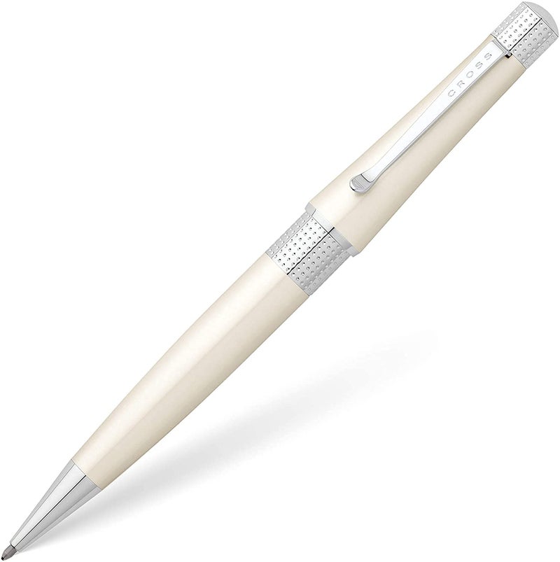 Cross Beverly Refillable Ballpoint Pen, Medium Ballpen, Includes Premium Gift Box - Pearlescent White Lacquer - Image 1