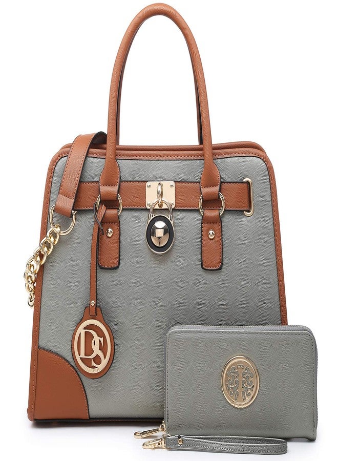 DASEIN Women's Leather Handbag and Purse (Set of 2, Multicolor) - Image 1