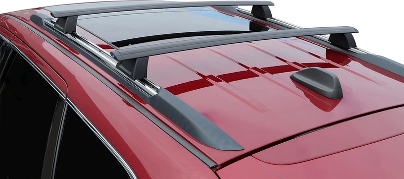 BRIGHTLINES Crossbars Roof Racks Luggage Racks Replacement for 2011-2021 Jeep Grand Cherokee with Grooved Metal Roof Side Rails - Image 2