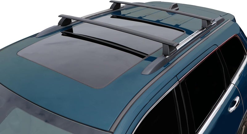 BRIGHTLINES Crossbars Roof Racks Luggage Racks Replacement for 2011-2021 Jeep Grand Cherokee with Grooved Metal Roof Side Rails - Image 1
