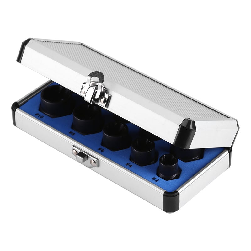10 Pieces Damaged Bolt Nut Screw Remover Extractor Removal Set Threading Tools Kit - Image 4
