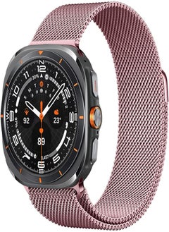 Magnetic Straps for Samsung Galaxy Watch Ultra Strap 47mm Men/Women,Milanese Loop Stainless Steel Metal Band for Samsung Watch Ultra Straps 47mm,One Click Mesh Armband for Samsung Watch 7 Ultra Strap
