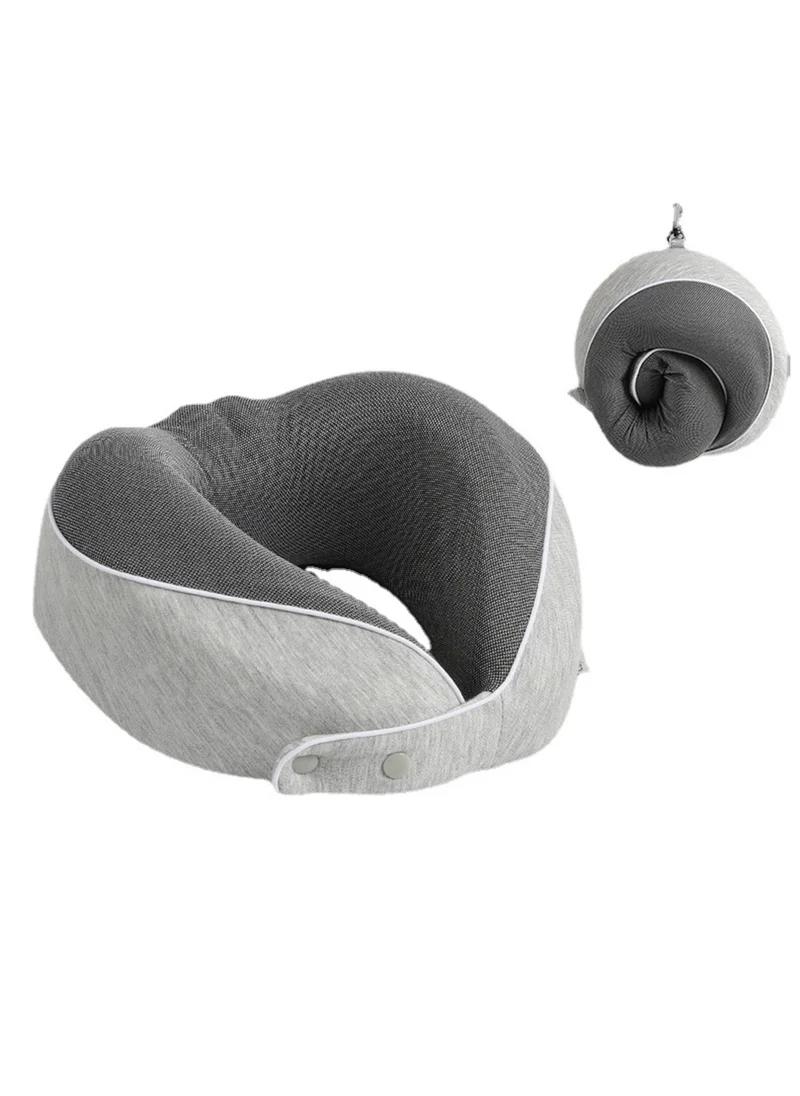 Sharpdo U-Shaped Travel Pillow Nap Pillow Is Stowable and Comes 28*27*10CM (with 1 Storage Bag)