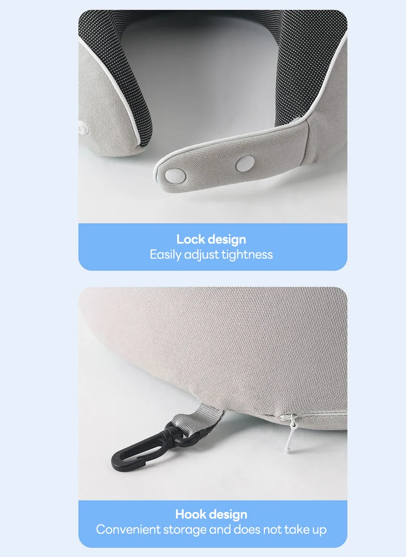 Sharpdo U-Shaped Travel Pillow Nap Pillow Is Stowable and Comes 28*27*10CM (with 1 Storage Bag)