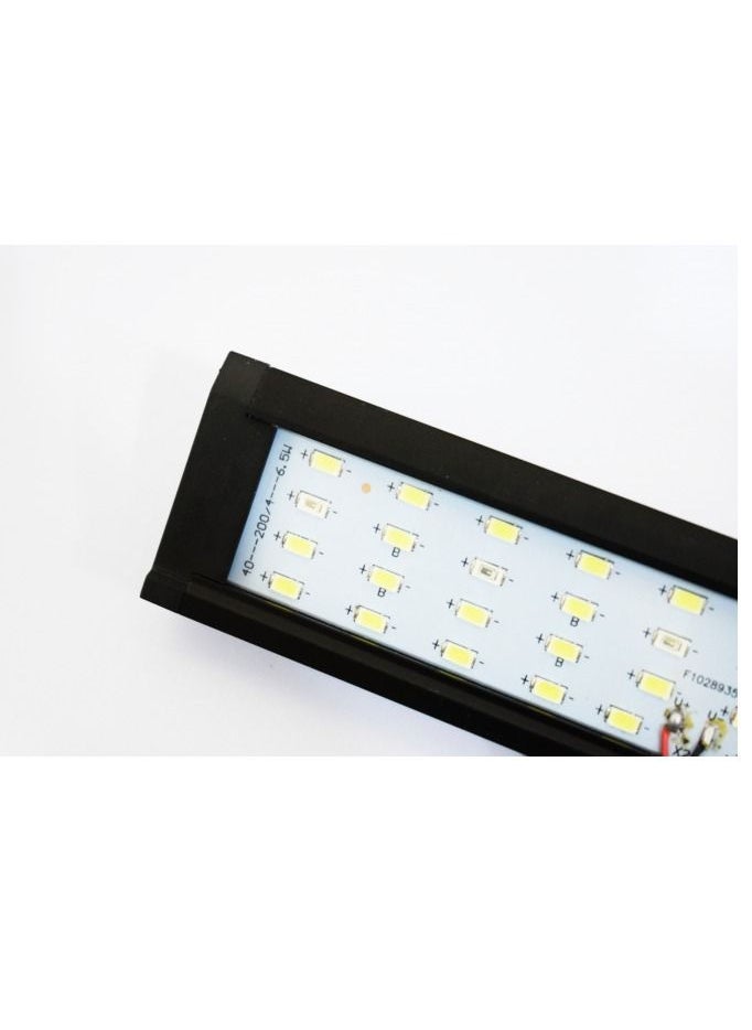 roxin - White And Blue Wide Clip Light For Aquarium And Fish Tank Decoration - Image 1