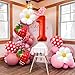 Corabsar Strawberry Balloons Berry First Birthday Decor 40 Inch Mylar Red One Balloons Strawberry Balloon for Berry First Birthday Balloons for Girls Strawberry 1st Birthday Decorations - Image 4