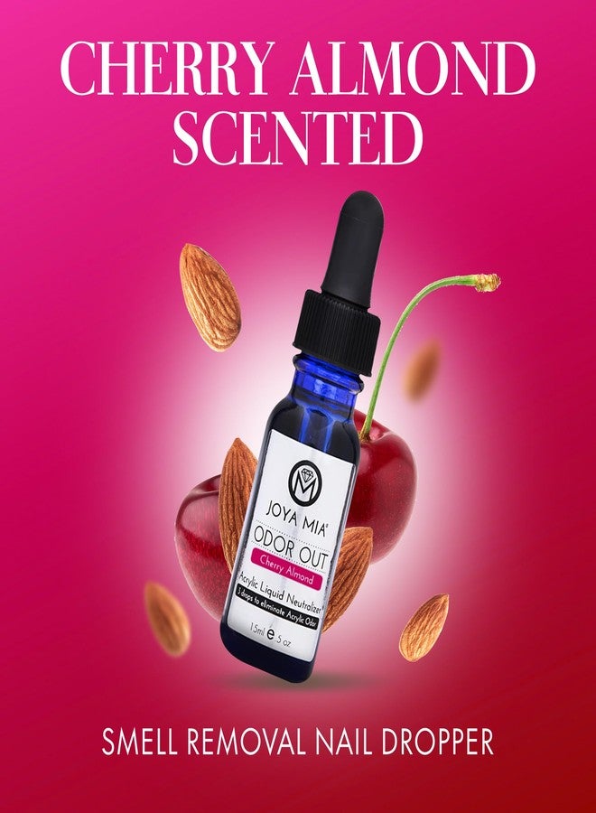 JOYA MIA Liquid Monomer Odor Out Drops, Easy to Apply Acrylic Liquid Neutralizer for Polish Smell Removal Nail, Nail Monomer Neutralizer for Extensions, Acrylics & More, Cherry Almond, 15 ml - Joya Mia - Image 3