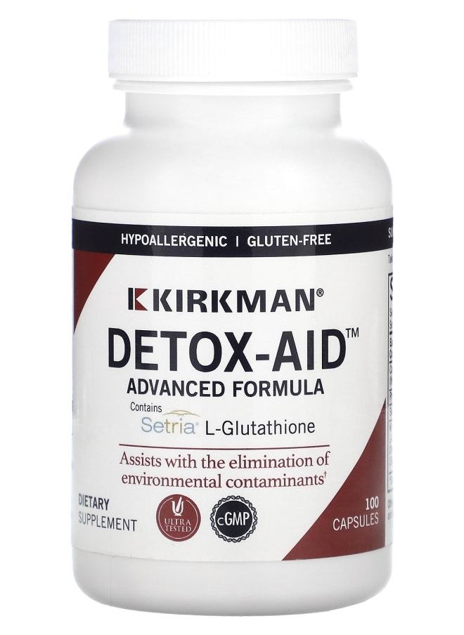 Kirkman Labs DetoxAid Advanced Formula 100 Capsules 