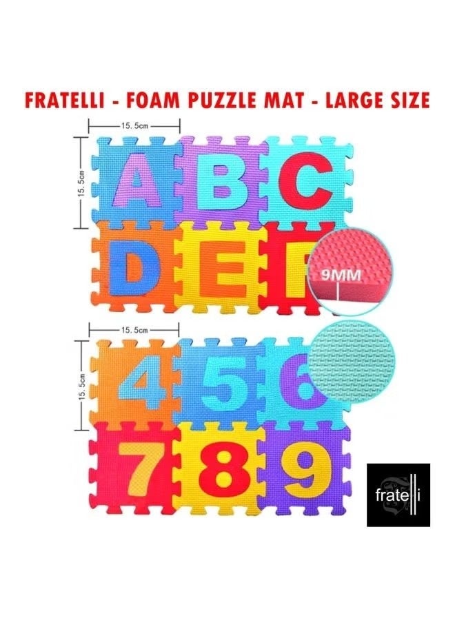 Alphabetic Puzzle Foam Mats Interlocking EVA Floor Tiles for Kids Learning & Play Area - Image 2