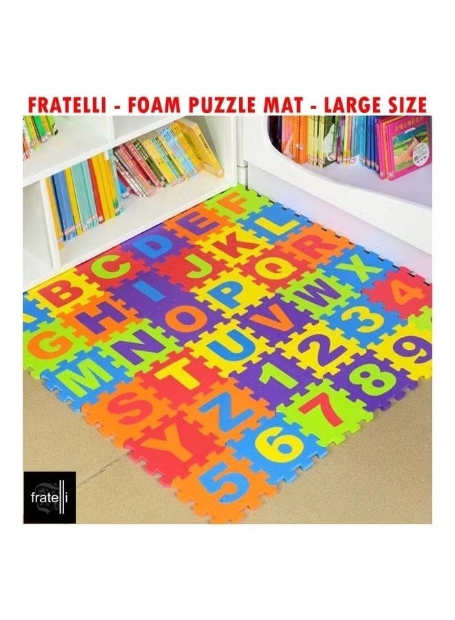 Alphabetic Puzzle Foam Mats Interlocking EVA Floor Tiles for Kids Learning & Play Area - Image 1