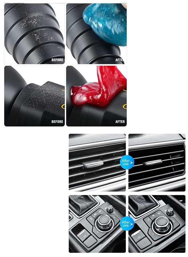 KANGLI 2PCS Car Cleaning Gel, Reusable Automotive Interior Detail Clean Mud Removal Tool, Universal for SUV Sedan Truck (Blue) - Image 3