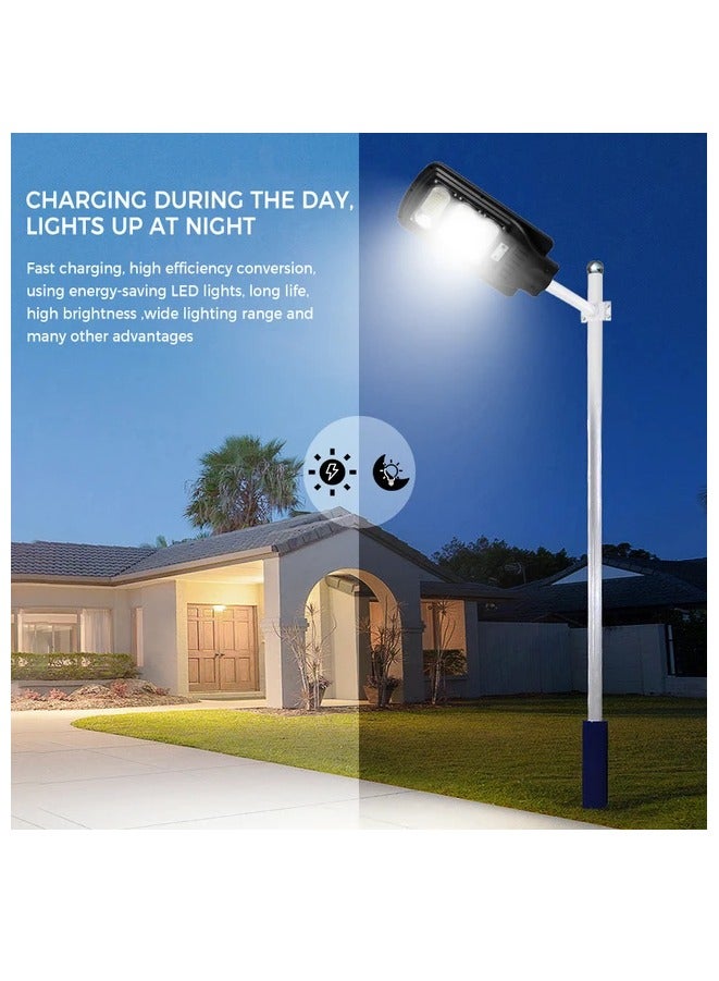 JORTAN 200 Watt Solar Street Light Outdoor, Dusk to Dawn Street Light, IP 66, Human Body Induction, Motion Sensor Solar LED Lamp, 12000mAh Battery, 6V 15 Watt Solar Panel, 12-15 Hours Battery Backup - Image 4