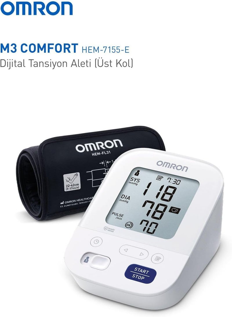 Omron M3 Comfort Upper Arm Blood Pressure Monitor - Image 3
