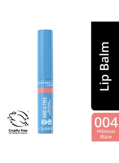 RIMMEL LONDON Kind And Free Tinted Lip Balm - 004 - Hibiscus Blaze  - Image 2