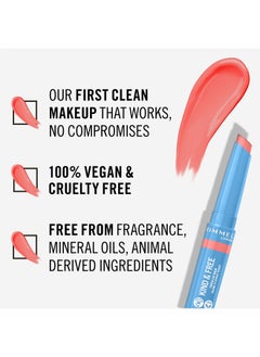 RIMMEL LONDON Kind And Free Tinted Lip Balm - 004 - Hibiscus Blaze  - Image 4