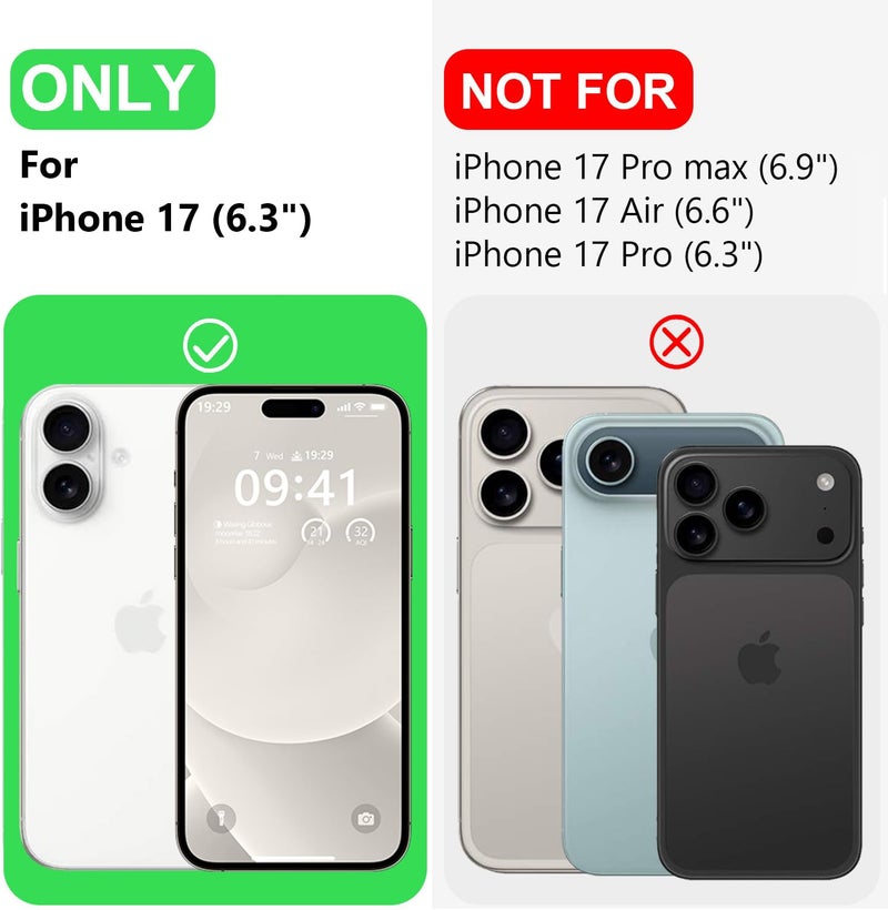 LOVE 3000 Designed for iPhone 17 Case, Premium Silicone 【Compatible with Magsafe】【Soft Anti-Scratch Microfiber Lining】 Shockproof Protective Phone Case for Men Women 6.3 - Image 4