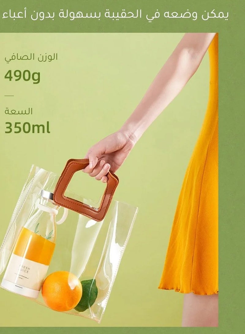 Portable Blender, 270 Watt for Shakes and Smoothies , USB Rechargeable Personal Size Juice Cup, Personal Blender, Waterproof Blender，350ml Travel Juice Cup  - Image 2