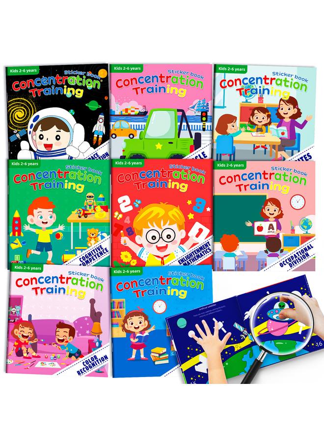 Bluejw 8 Digital Enlightenment Children's Sticker Book Mysterious Space Vehicle Sticker Children's Cognitive Quiet Book - Image 2