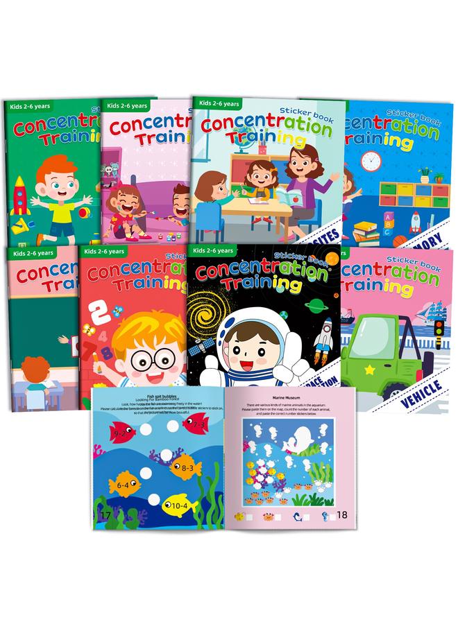 Bluejw 8 Digital Enlightenment Children's Sticker Book Mysterious Space Vehicle Sticker Children's Cognitive Quiet Book - Image 3