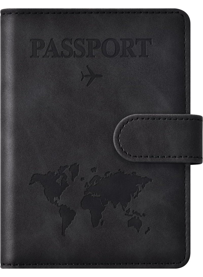 Passport Holder for Travel Essentials, Passport Wallet Cover Case for Travel Must Haves Accessories, Passport Book Holders for Women and Men - Image 1