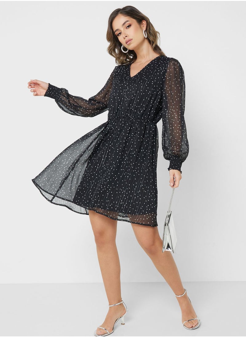 Jacqueline de Yong Polka Dot Dress  - Image 1