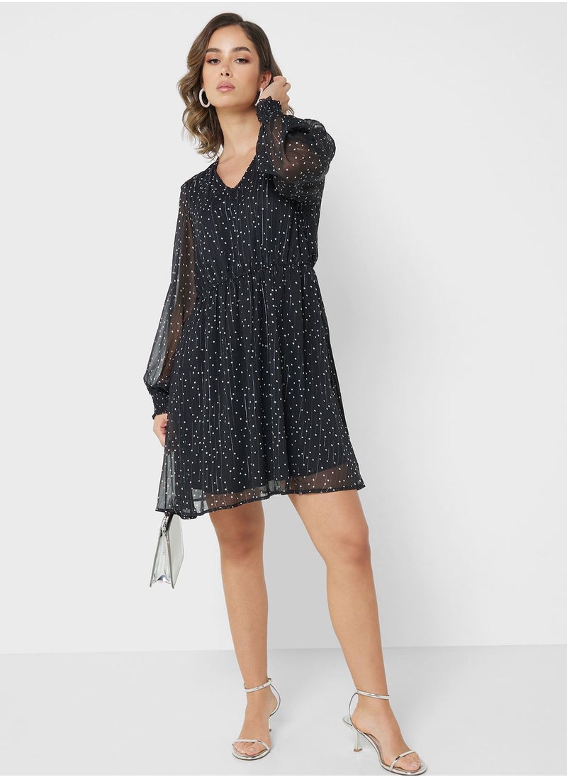Jacqueline de Yong Polka Dot Dress  - Image 4