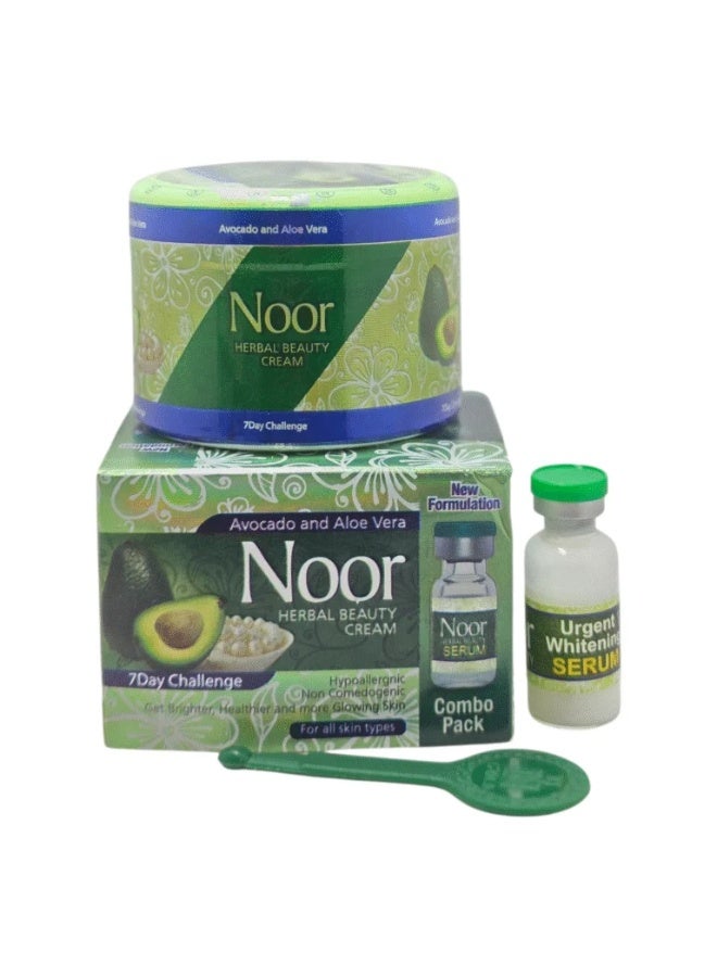 Noor Herbal Beauty Cream With Serum Combo Pack, 30 gm - Pack of 2 - Image 2