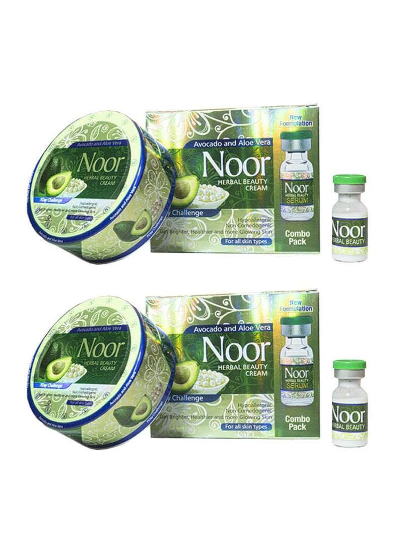 Noor Herbal Beauty Cream With Serum Combo Pack, 30 gm - Pack of 2 - Image 1