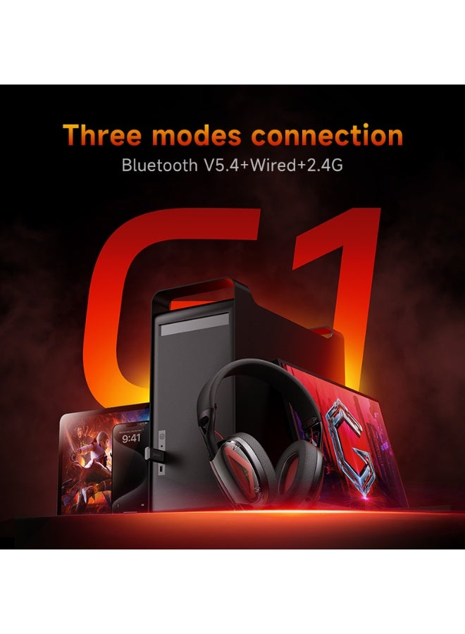 Picun G1 Gaming Wireless Headset Tri-mode 2.4G/Bluetooth/USB-C Connect,Bluetooth ENC Noise Canceling Mic, Bluetooth Headset for PC PS5 PS4 Mac Switch - Image 2