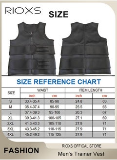 RIOXS Men's Slim Body Shaper Vest, Abdomen Slim Top Compression Tank, Body Shapewear Vest With Front Zipper,  Body Shaping Sauna Vest For Men, Breathable Gym Fitness Body Shaping Vest  - Image 4