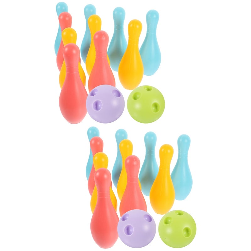 2 Sets of Games Bowling Games Bowling Set Party Toddler Bowling Set Toy - Image 1
